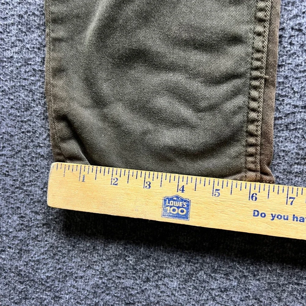 Hudson Pants Mens 31 Olive Green Fits 31x33 Blake Slim Ares M275DLE Button Fly‎